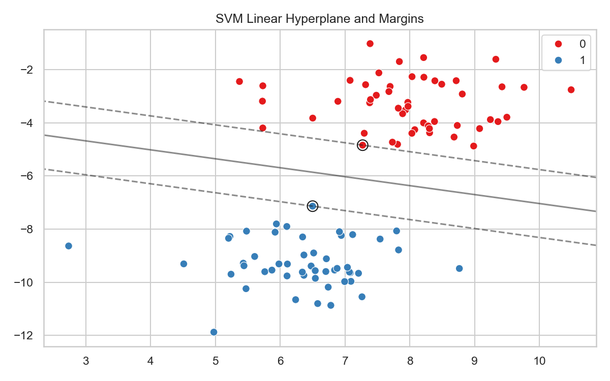 SVM Hyperplane Margin Plot